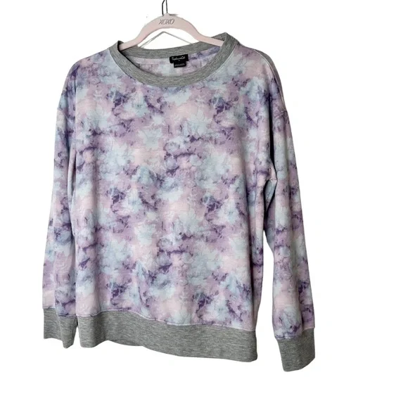 Splendid 2-piece Tie Dye Sweatshirt Sweatpants Jogger Set Size Medium - Picture 3 of 6